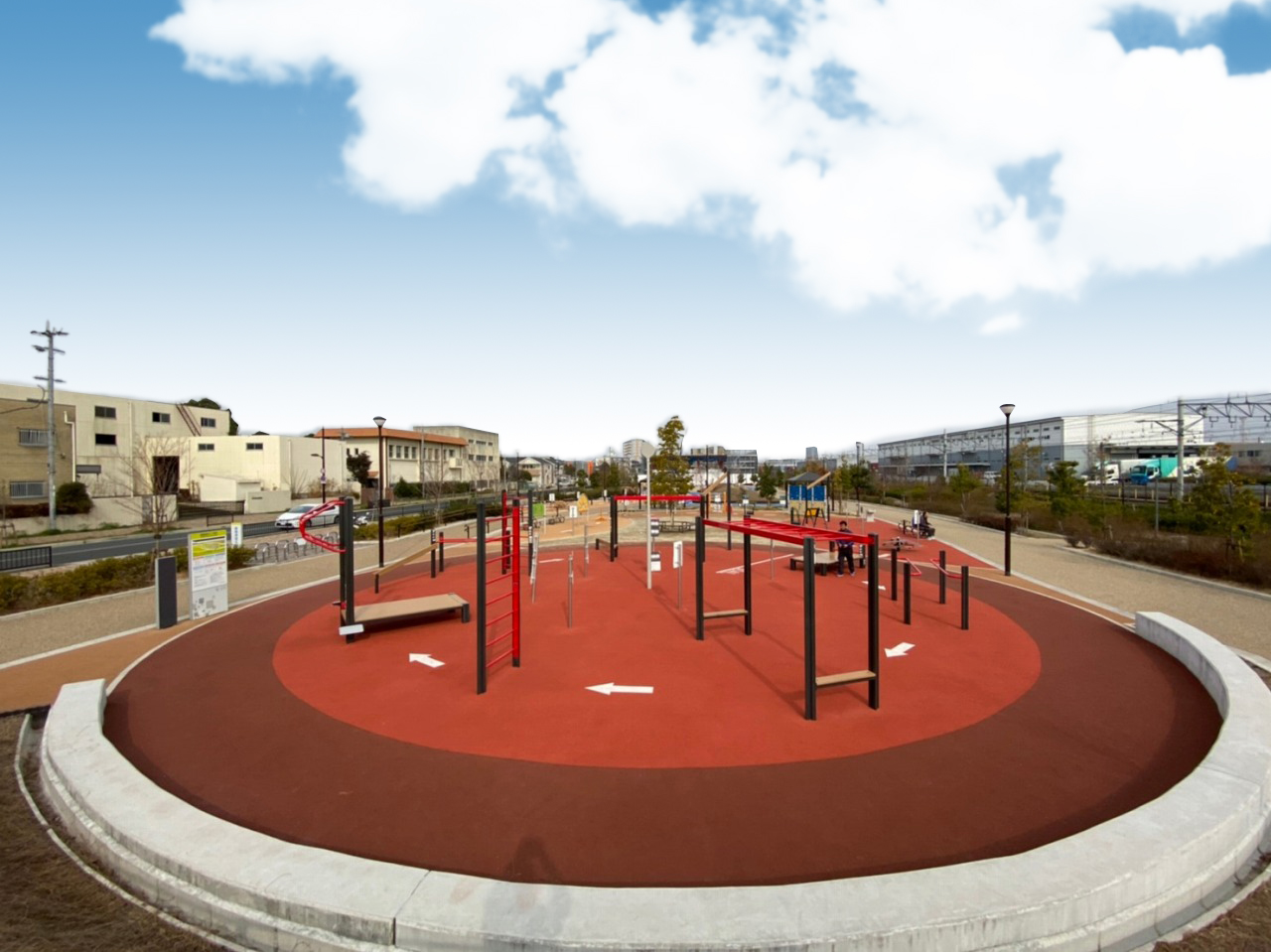 健都レールサイド公園 徒歩約3分